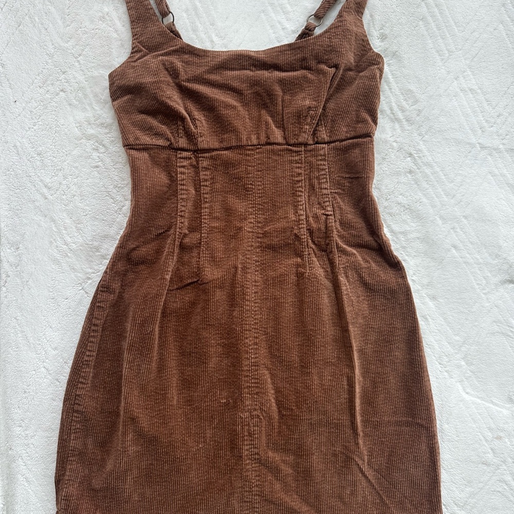 Brown Corduroy Dress
